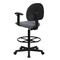 Flash Furniture Contemporary Drafting Chair, 20" L 42-3/4" H, Adjustable Padded, Fabric Seat BT-659-GRY-ARMS-GG - alternate 5